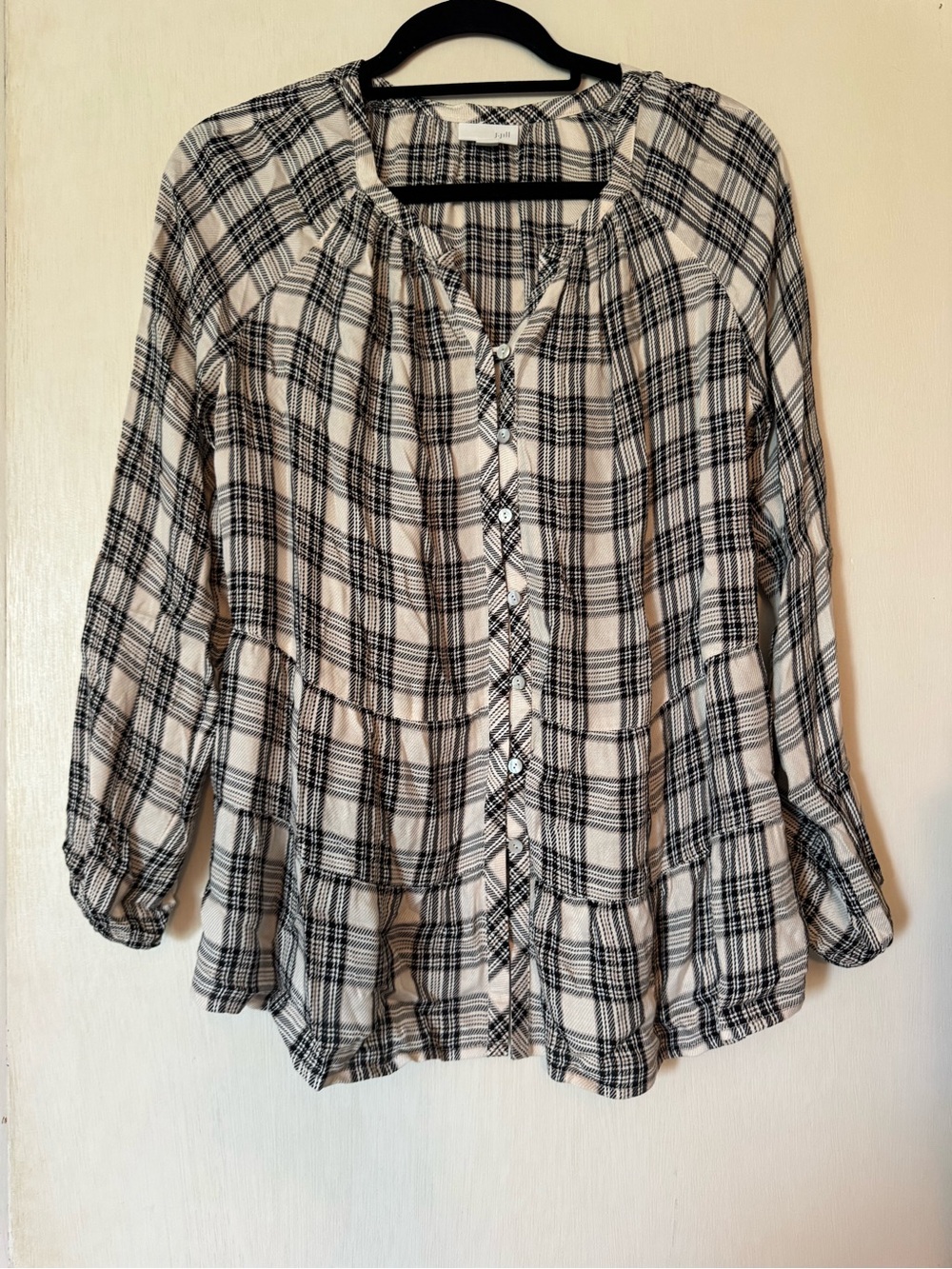 J. Jill plaid blouse